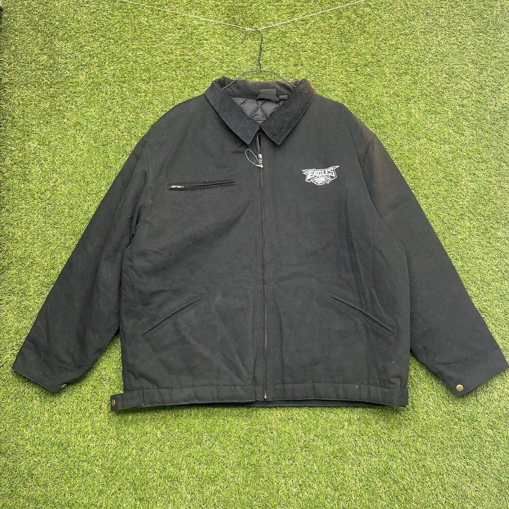 Philadelphia Eagles Jacket Mens Large Carhartt Detroit Canvas Kelly Y2K Sports